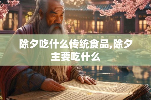 除夕吃什么传统食品,除夕主要吃什么