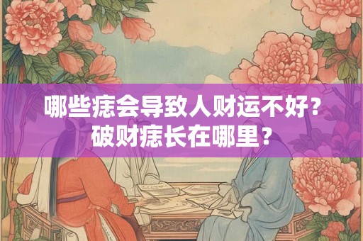 哪些痣会导致人财运不好？破财痣长在哪里？