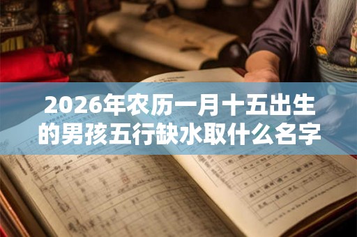 2026年农历一月十五出生的男孩五行缺水取什么名字好