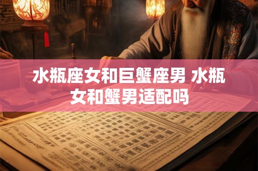 水瓶座女和巨蟹座男 水瓶女和蟹男适配吗