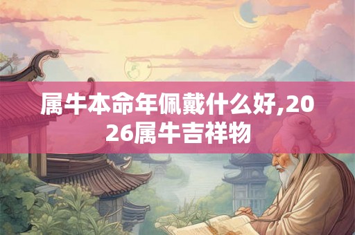 属牛本命年佩戴什么好,2026属牛吉祥物