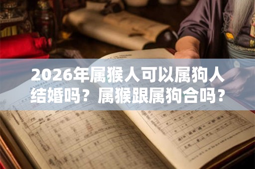 2026年属猴人可以属狗人结婚吗？属猴跟属狗合吗？