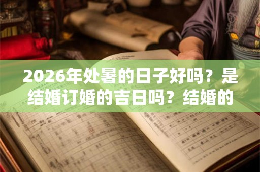 2026年处暑的日子好吗？是结婚订婚的吉日吗？结婚的吉日怎么看？