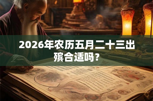 2026年农历五月二十三出殡合适吗？