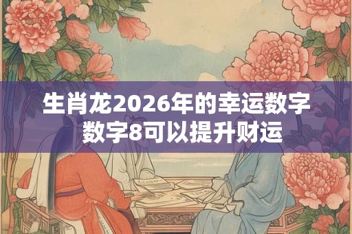 生肖龙2026年的幸运数字  数字8可以提升财运