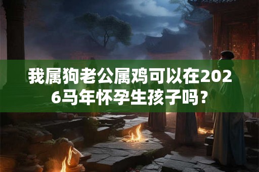 我属狗老公属鸡可以在2026马年怀孕生孩子吗？