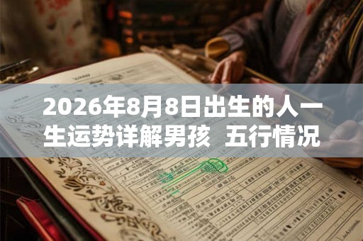 2026年8月8日出生的人一生运势详解男孩  五行情况查询