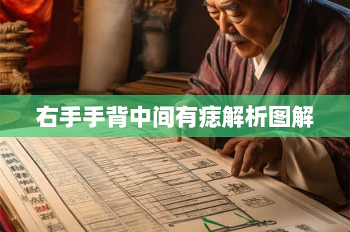 右手手背中间有痣解析图解