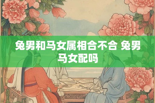 兔男和马女属相合不合 兔男马女配吗