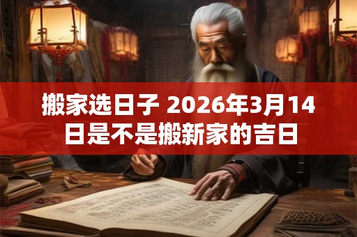 搬家选日子 2026年3月14日是不是搬新家的吉日