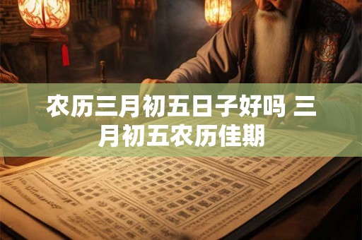 农历三月初五日子好吗 三月初五农历佳期