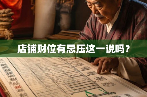 店铺财位有忌压这一说吗? 店铺财位有忌压这一说吗?