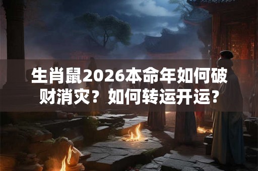 生肖鼠2026本命年如何破财消灾？如何转运开运？