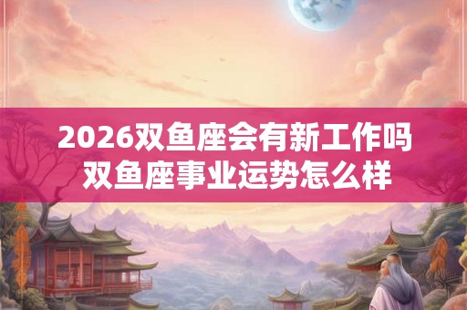 2026双鱼座会有新工作吗 双鱼座事业运势怎么样