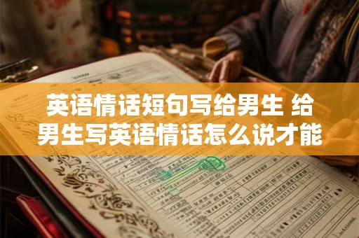 英语情话短句写给男生 给男生写英语情话怎么说才能表达爱意