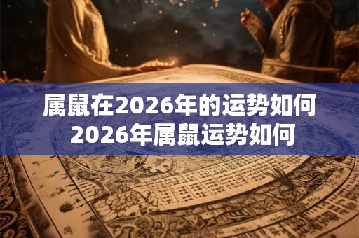 属鼠在2026年的运势如何 2026年属鼠运势如何