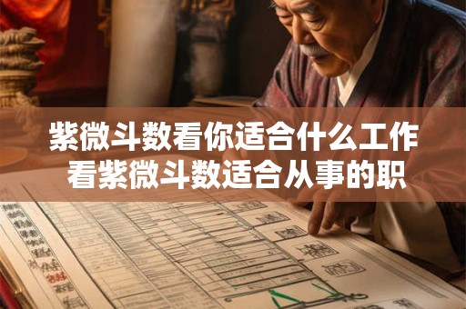 紫微斗数看你适合什么工作 看紫微斗数适合从事的职业