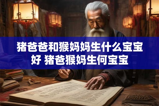 猪爸爸和猴妈妈生什么宝宝好 猪爸猴妈生何宝宝