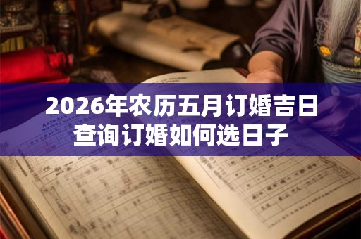 2026年农历五月订婚吉日查询订婚如何选日子