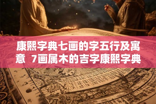 康熙字典七画的字五行及寓意 7画属木的吉字康熙字典 康熙字典七画的字五行及寓意 7画属木的吉字康熙字典