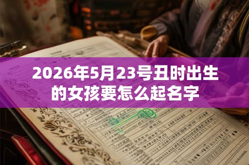 2026年5月23号丑时出生的女孩要怎么起名字