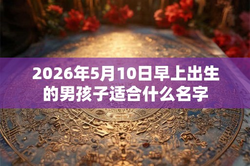 2026年5月10日早上出生的男孩子适合什么名字