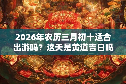 2026年农历三月初十适合出游吗?这天是黄道吉日吗? 2026年农历三月初十适合出游吗?这天是黄道吉日吗?