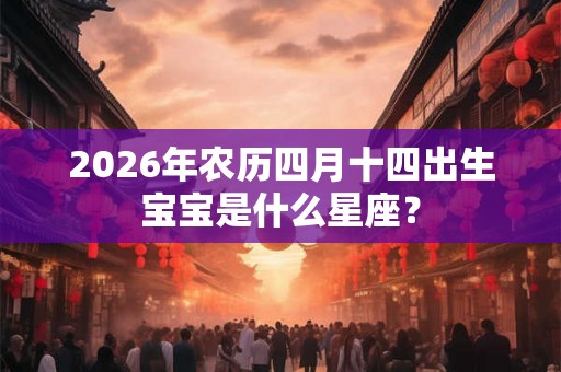 2026年农历四月十四出生宝宝是什么星座？