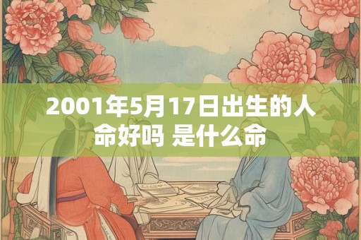 2001年5月17日出生的人命好吗 是什么命 2001年5月17日出生的人命好吗 是什么命
