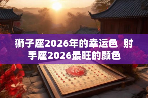 狮子座2026年的幸运色  射手座2026最旺的颜色