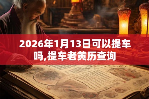 2026年1月13日可以提车吗,提车老黄历查询