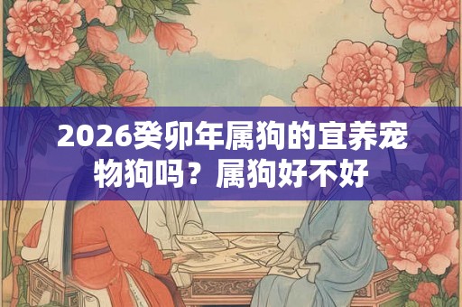 2026癸卯年属狗的宜养宠物狗吗？属狗好不好