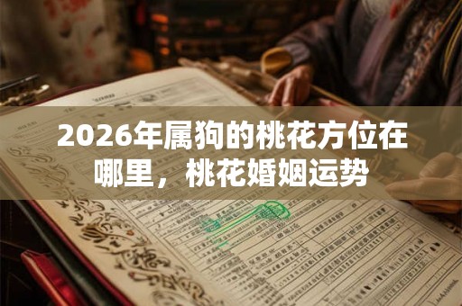 2026年属狗的桃花方位在哪里,桃花婚姻运势 2026年属狗的桃花方位在哪里,桃花婚姻运势