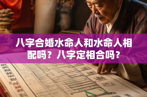 八字合婚水命人和水命人相配吗?八字定相合吗? 八字合婚水命人和水命人相配吗?八字定相合吗?