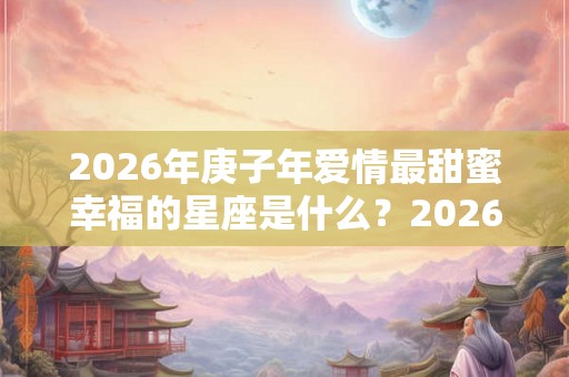 2026年庚子年爱情最甜蜜幸福的星座是什么？2026年星座爱情运