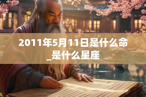 2011年5月11日是什么命_是什么星座