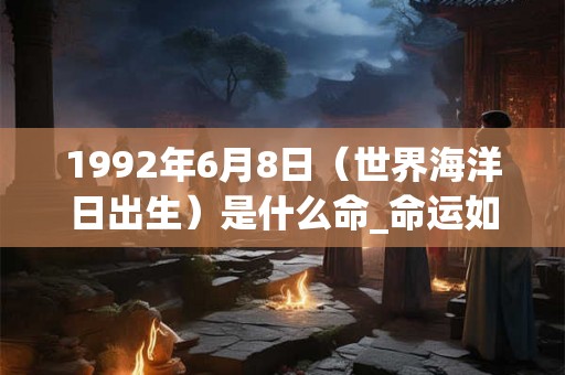 1992年6月8日（世界海洋日出生）是什么命_命运如何
