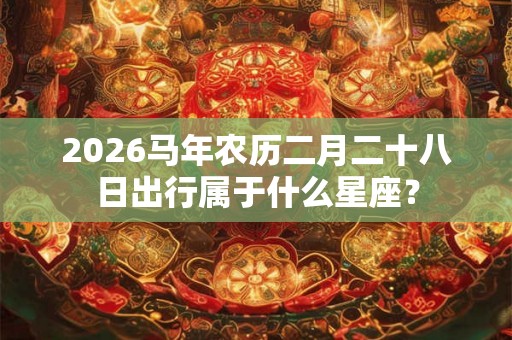 2026马年农历二月二十八日出行属于什么星座? 2026马年农历二月二十八日出行属于什么星座?