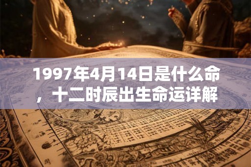 1997年4月14日是什么命，十二时辰出生命运详解