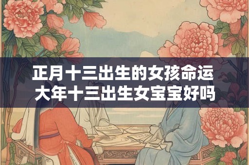 正月十三出生的女孩命运 大年十三出生女宝宝好吗