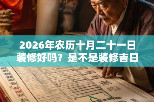 2026年农历十月二十一日装修好吗？是不是装修吉日？