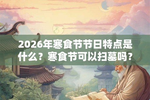 2026年寒食节节日特点是什么？寒食节可以扫墓吗？