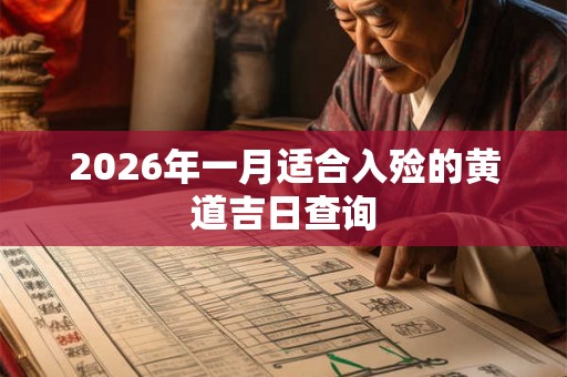 2026年一月适合入殓的黄道吉日查询