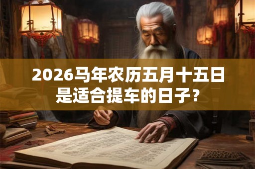 2026马年农历五月十五日是适合提车的日子？