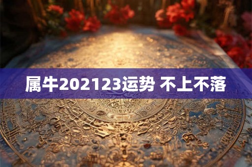 属牛202123运势 不上不落