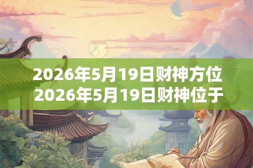 2026年5月19日财神方位 2026年5月19日财神位于哪个方位