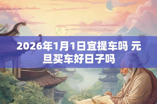 2026年1月1日宜提车吗 元旦买车好日子吗