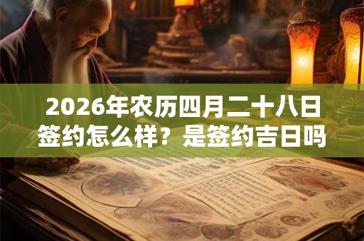 2026年农历四月二十八日签约怎么样?是签约吉日吗? 2026年农历四月二十八日签约怎么样?是签约吉日吗?