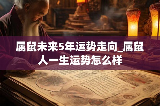 属鼠未来5年运势走向_属鼠人一生运势怎么样 属鼠未来5年运势走向_属鼠人一生运势怎么样