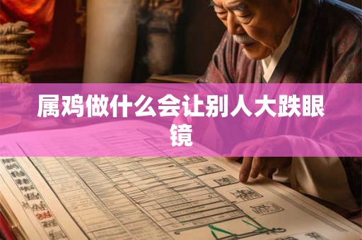 属鸡做什么会让别人大跌眼镜